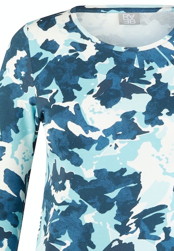 T-shirts lange mouw blauw Rabe