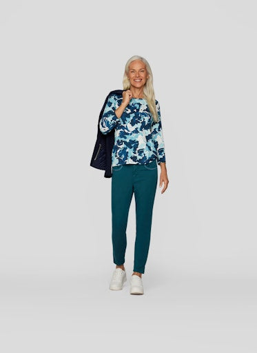 T-shirts lange mouw blauw Rabe