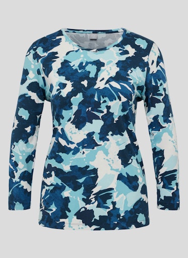 T-shirts lange mouw blauw Rabe
