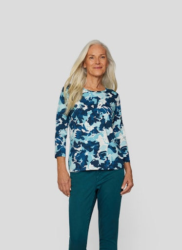 T-shirts lange mouw blauw Rabe