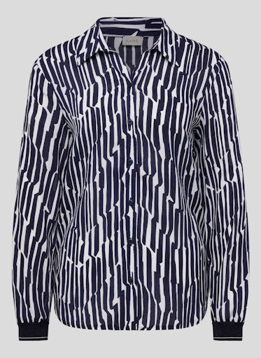 Blouses lange mouw blauw Rabe
