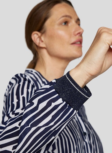 Blouses lange mouw blauw Rabe