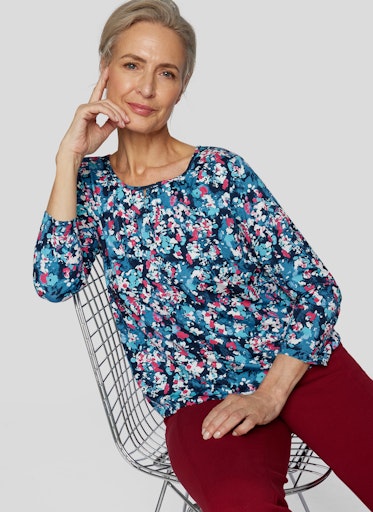 T-shirts lange mouw blauw Rabe