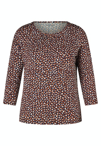 T-shirts lange mouw bruin Rabe