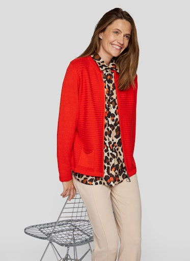 Cardigans rood Rabe