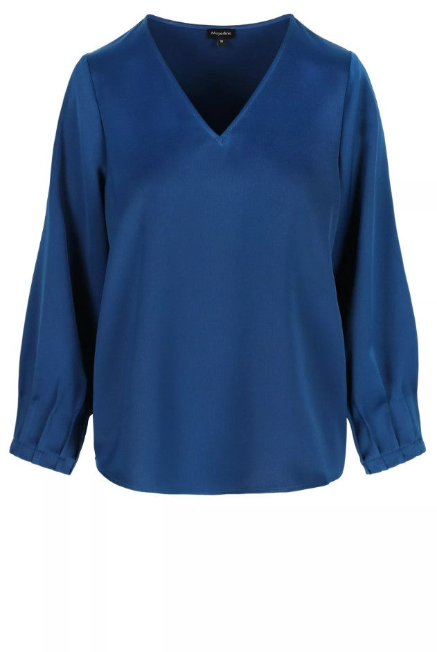 Blouses lange mouw blauw Mayerline