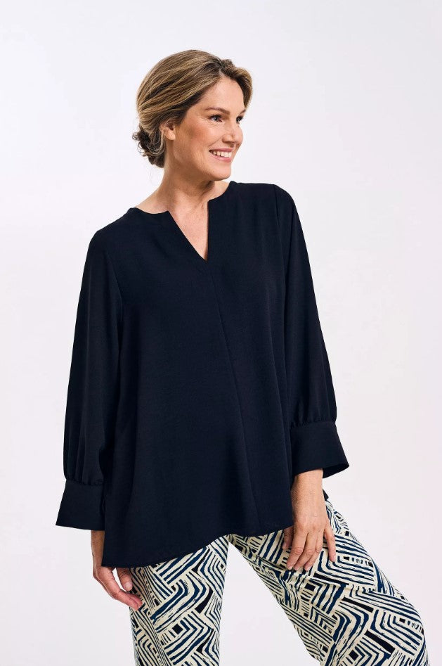 Blouses lange mouw zwart Mayerline