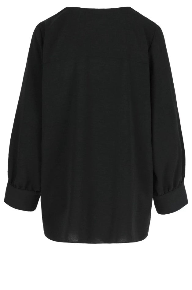 Blouses lange mouw zwart Mayerline