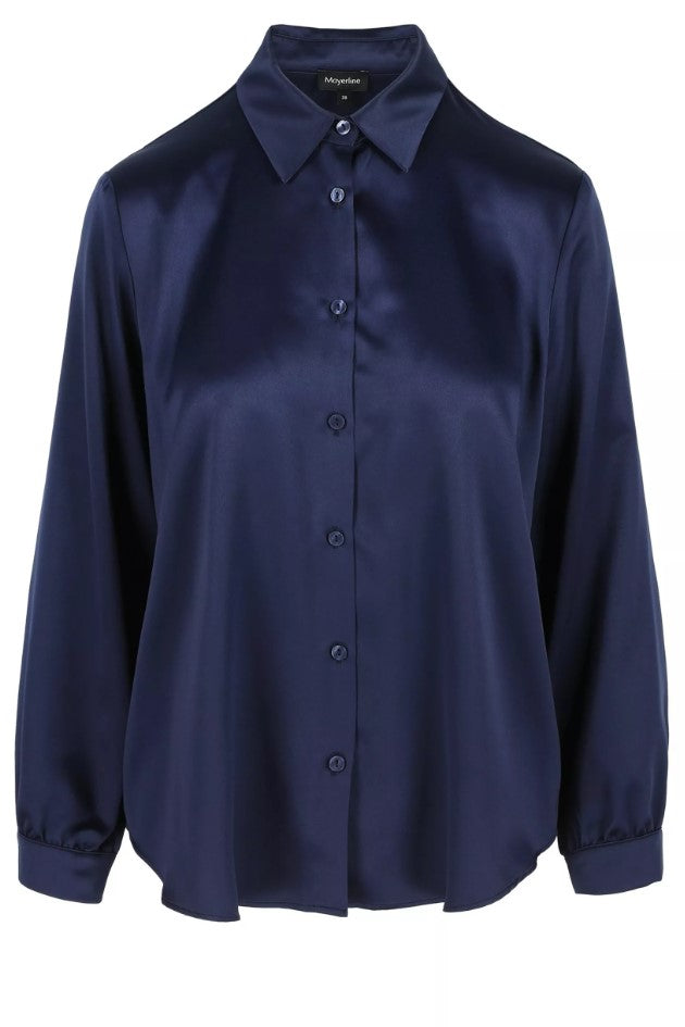 Blouses lange mouw blauw Mayerline