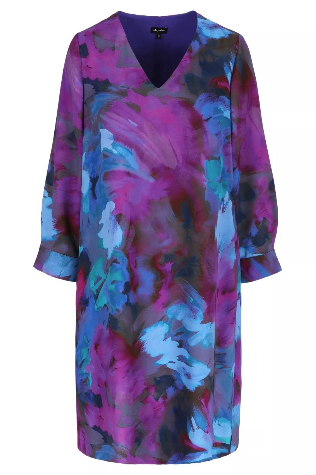 Jurken lange mouw paars Mayerline