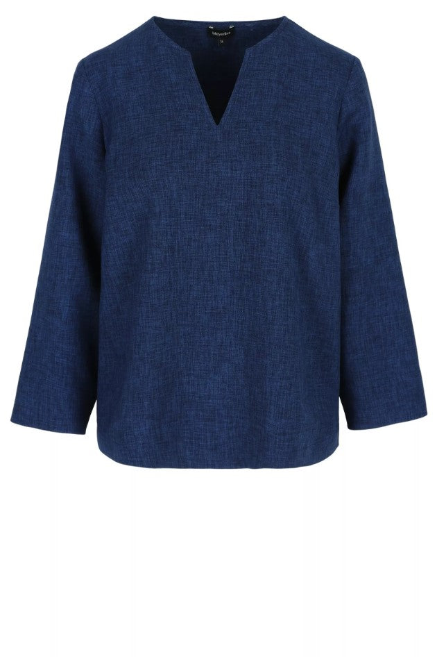 Blouses lange mouw blauw Mayerline