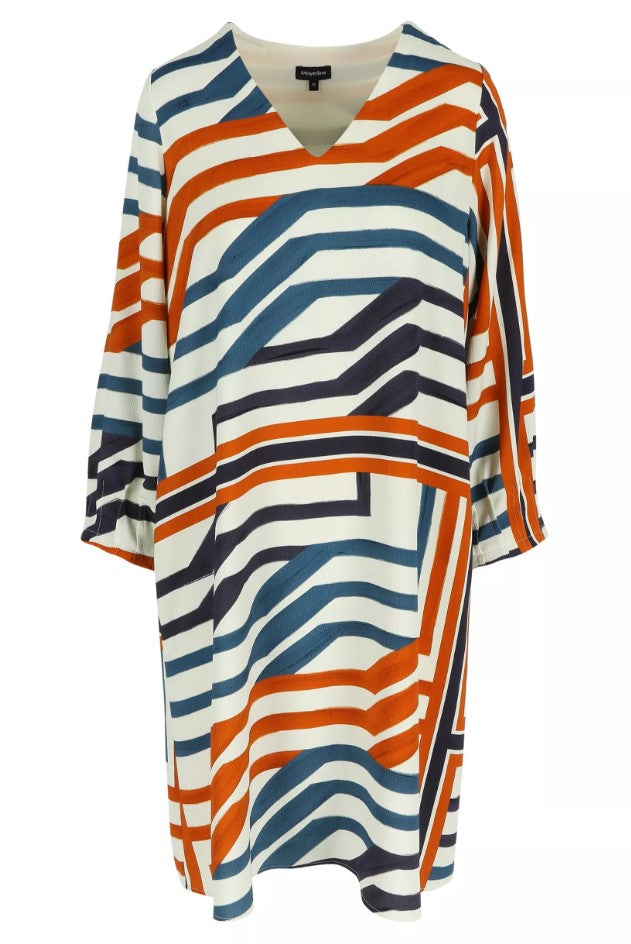 Jurken lange mouw multicolor Mayerline