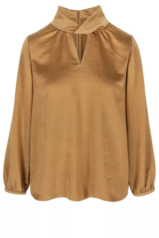 Blouses lange mouw bruin Mayerline