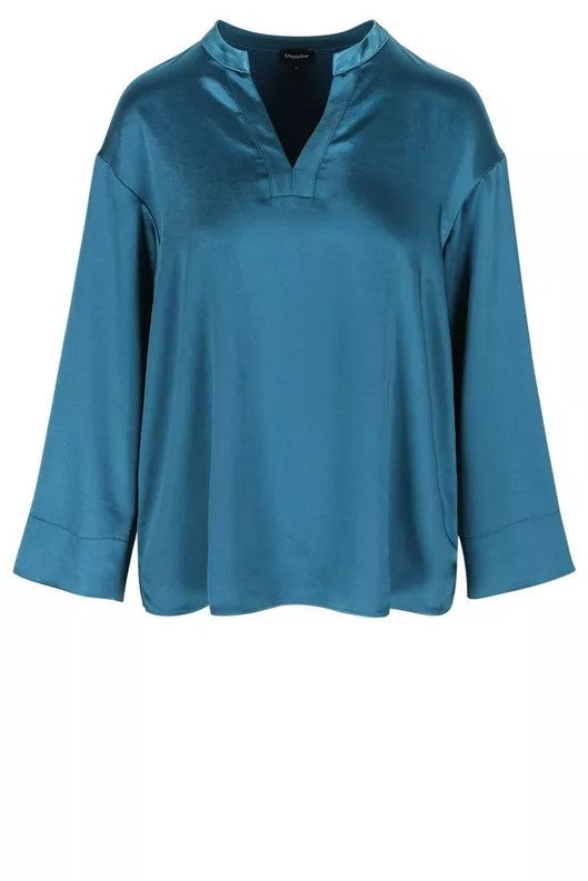 Blouses lange mouw blauw Mayerline