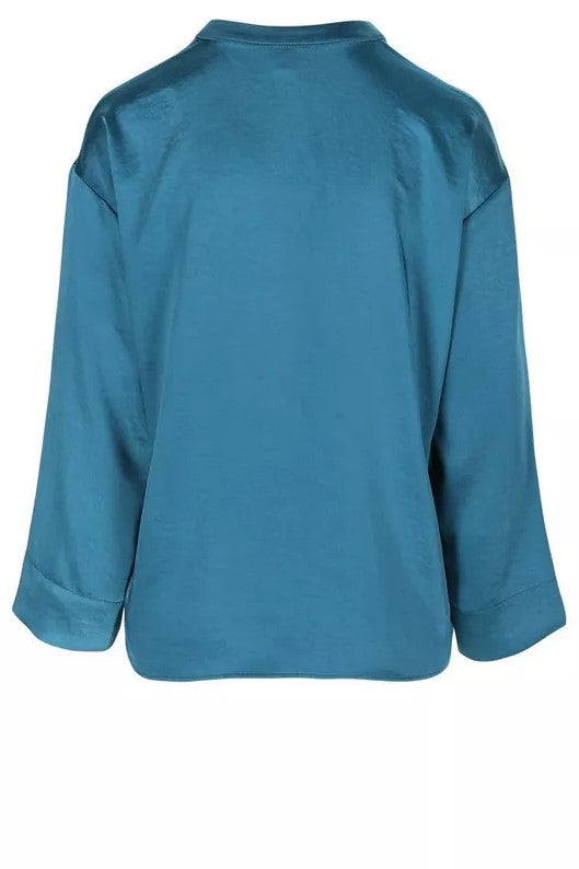 Blouses lange mouw blauw Mayerline