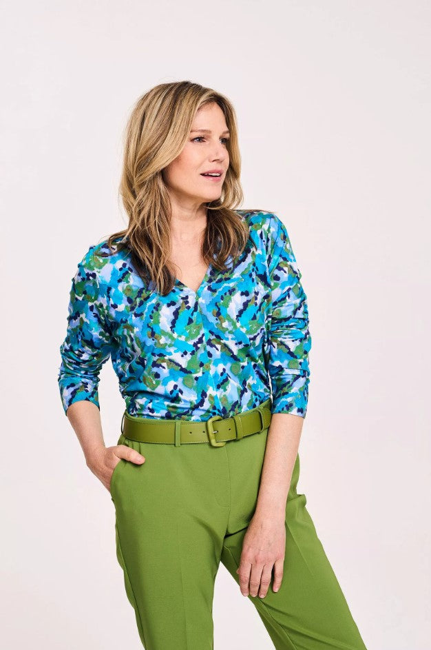 Blouses lange mouw blauw Mayerline