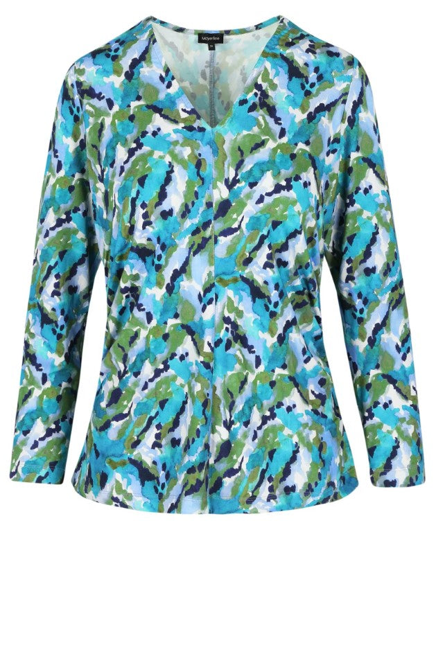 Blouses lange mouw blauw Mayerline