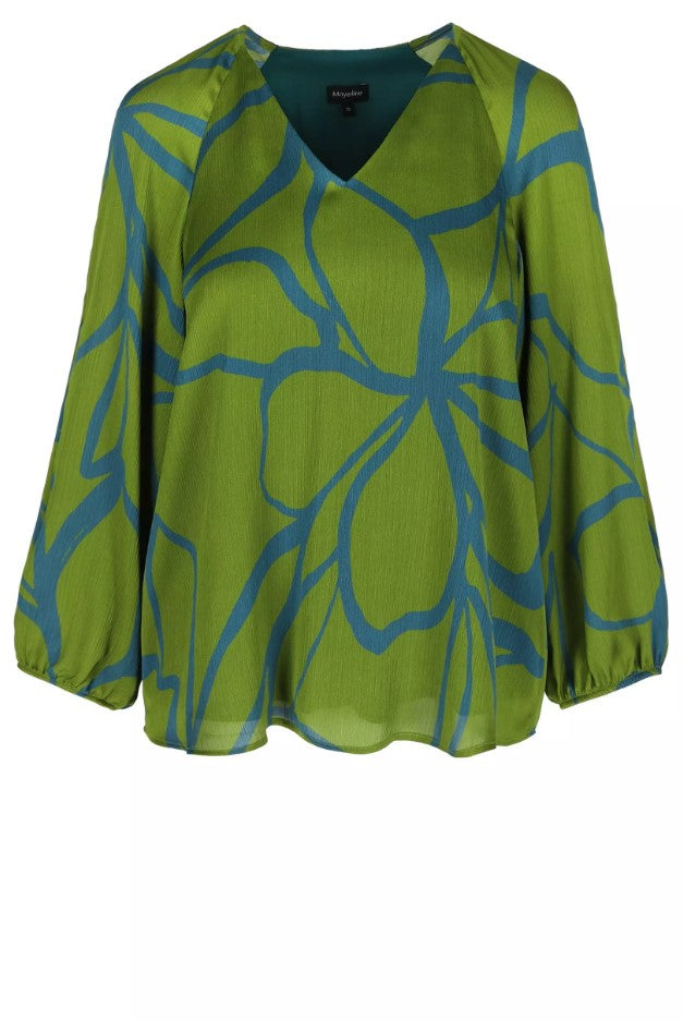Blouses lange mouw groen Mayerline