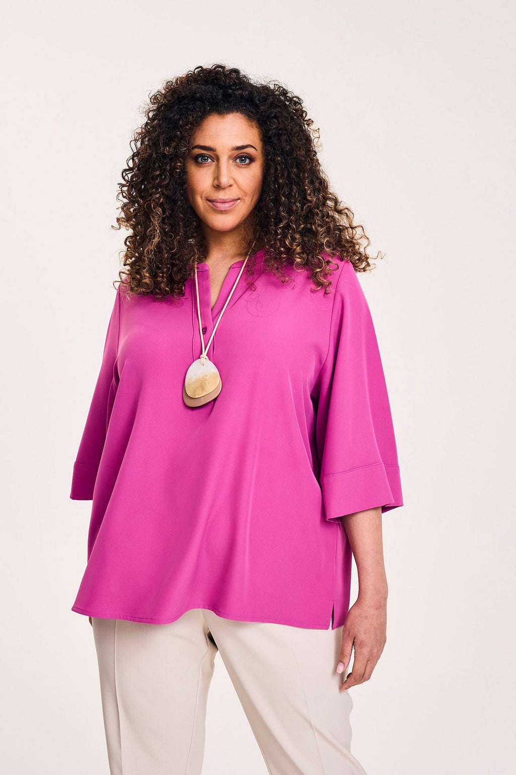 Blouses lange mouw roze Mayerline