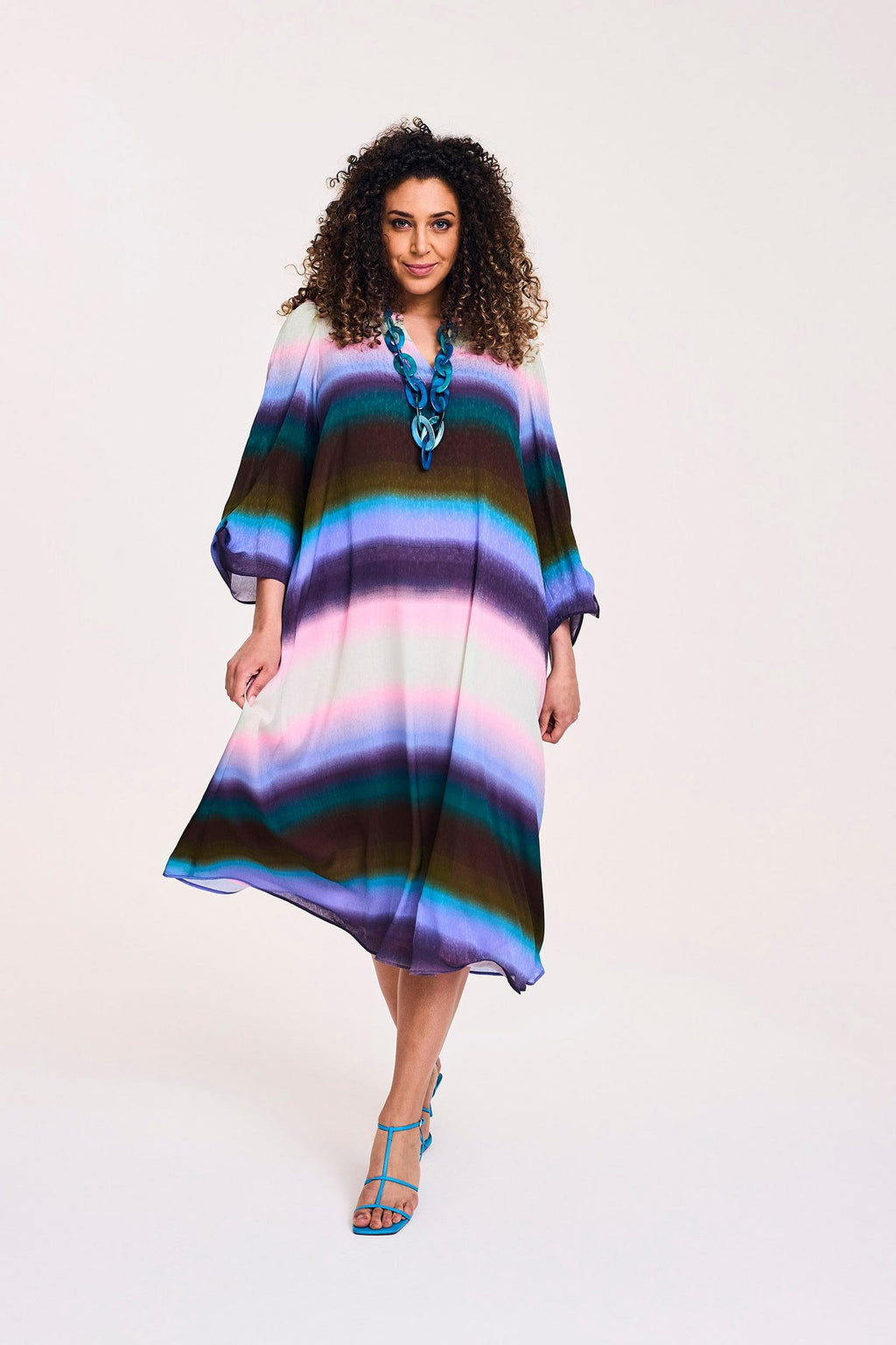 Jurken lange mouw multicolor Mayerline