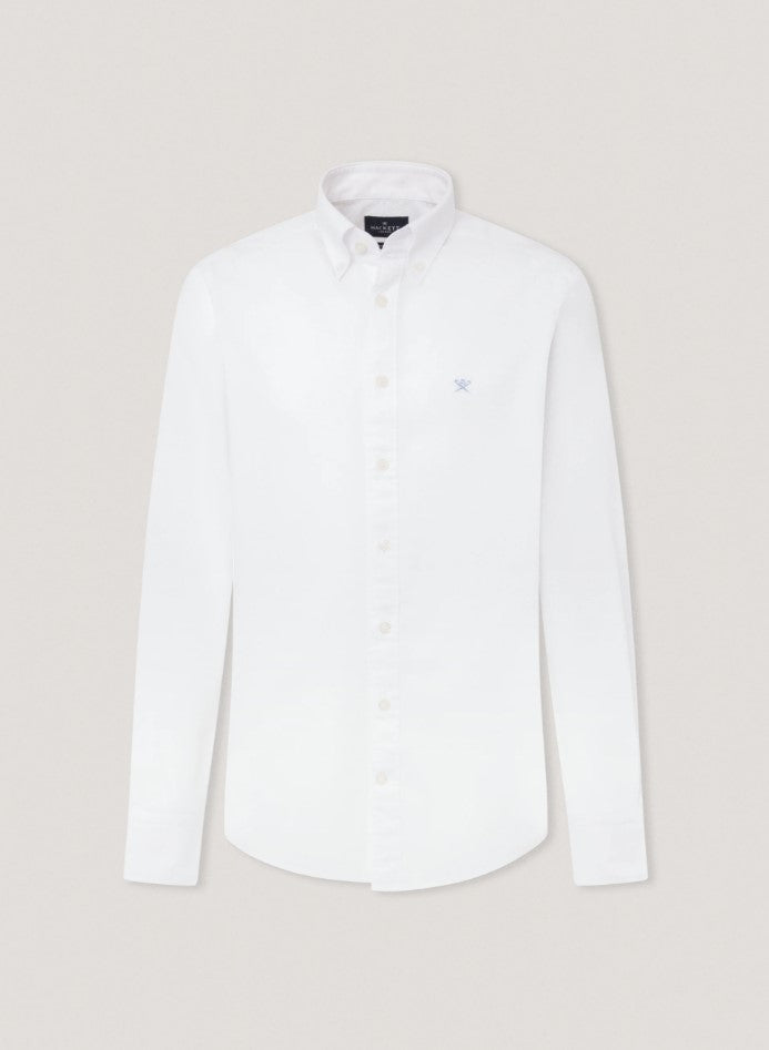 Hemden lange mouw wit Hackett London
