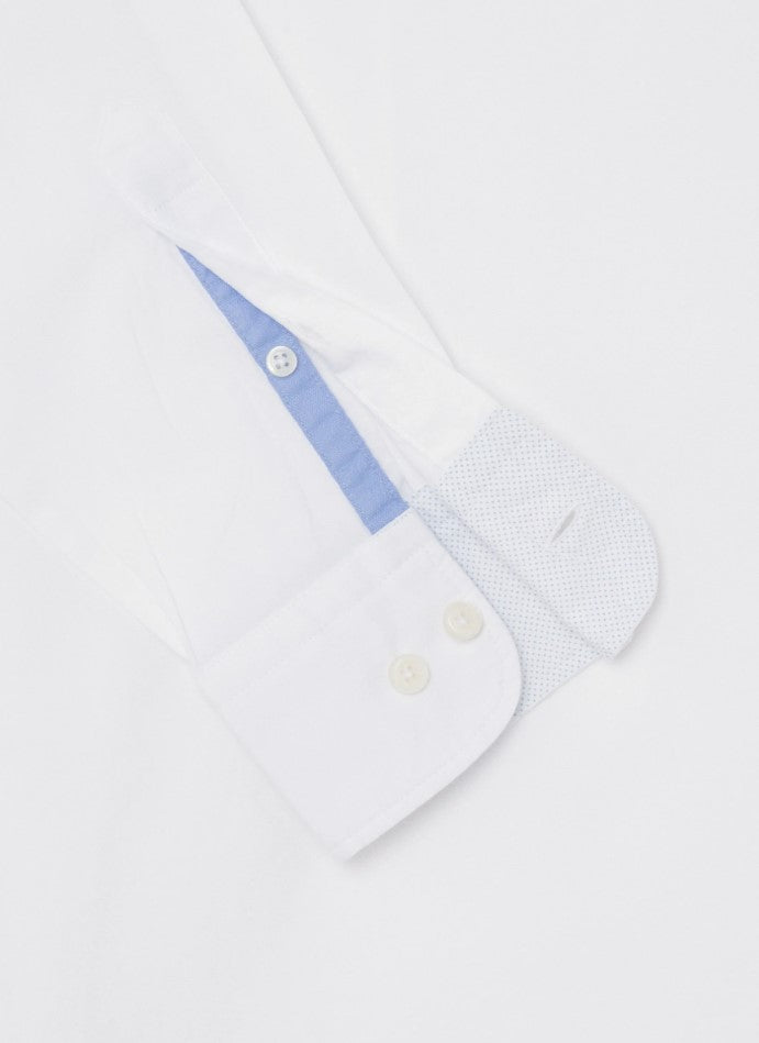 Hemden lange mouw wit Hackett London