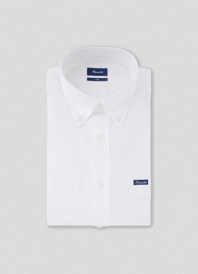 Hemden lange mouw wit Façonnable