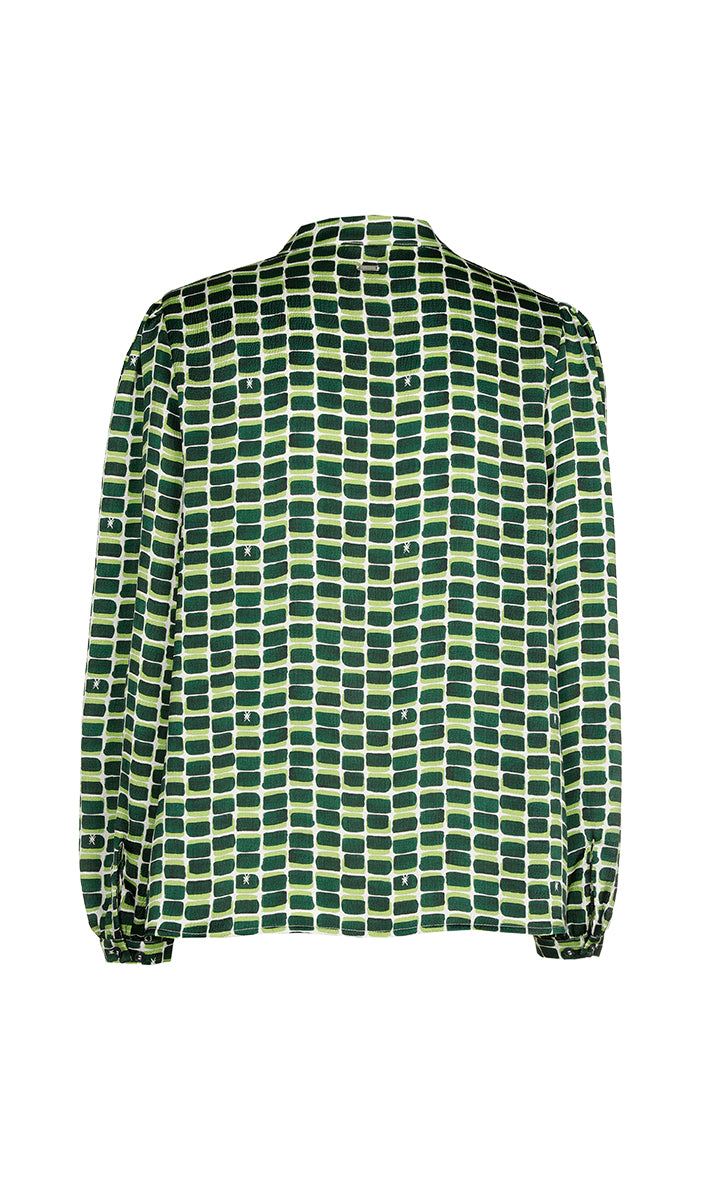 Blouses lange mouw groen Xandres
