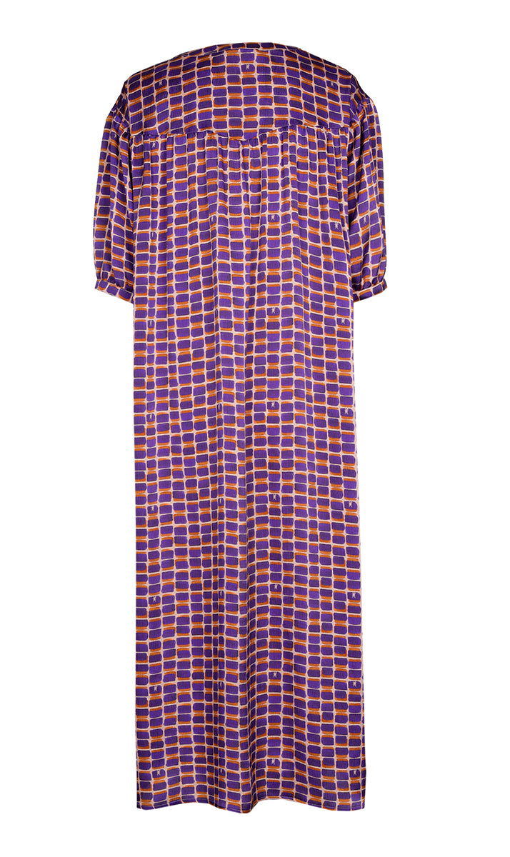 Jurken lange mouw paars Xandres