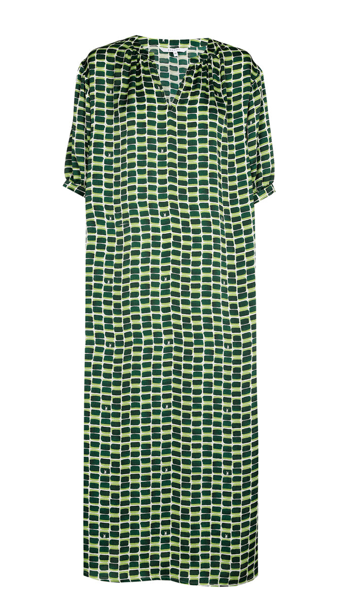 Jurken lange mouw groen Xandres