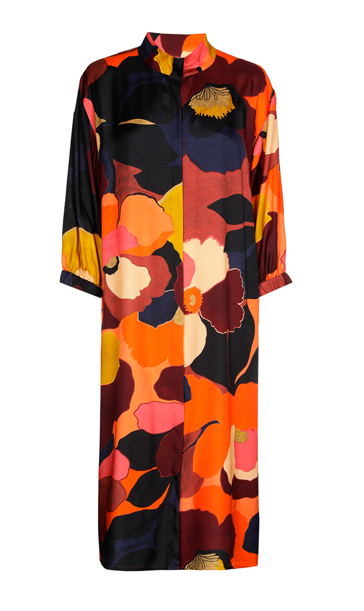 Jurken lange mouw rood Xandres