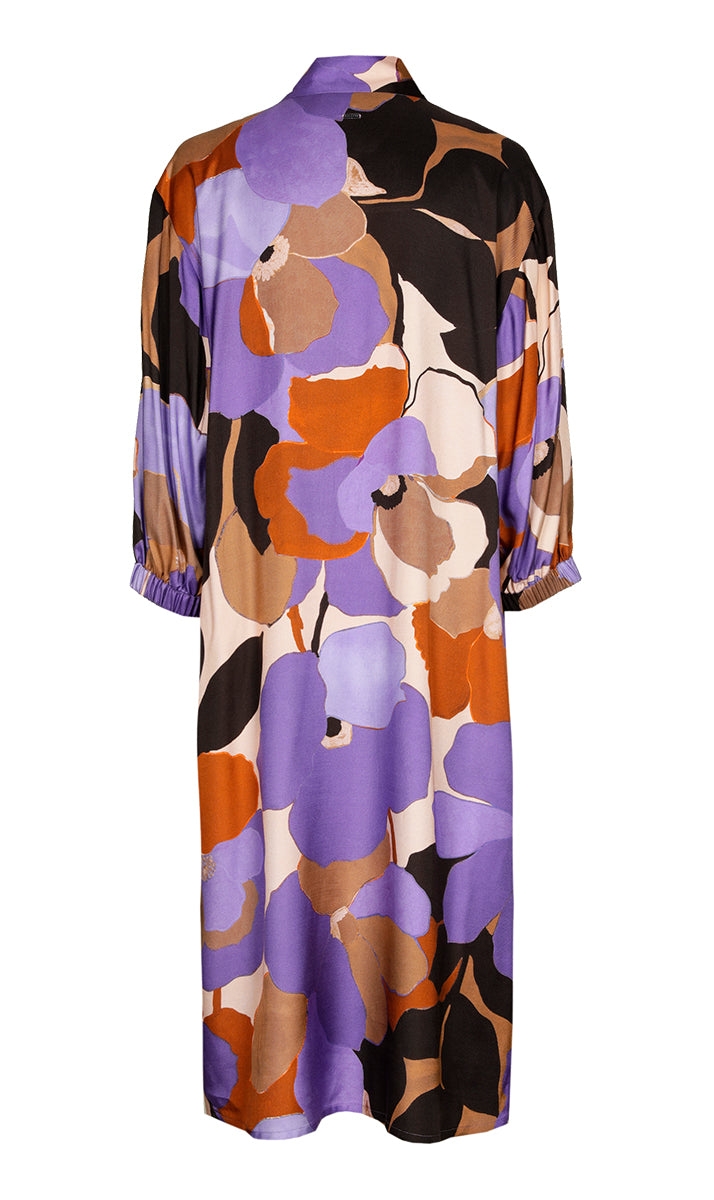 Jurken lange mouw paars Xandres