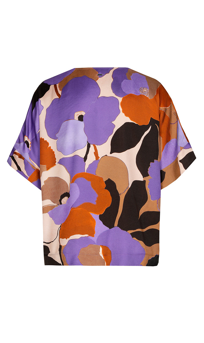 Blouses korte mouw paars Xandres Gold