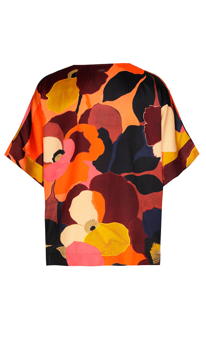 Blouses korte mouw rood Xandres Gold