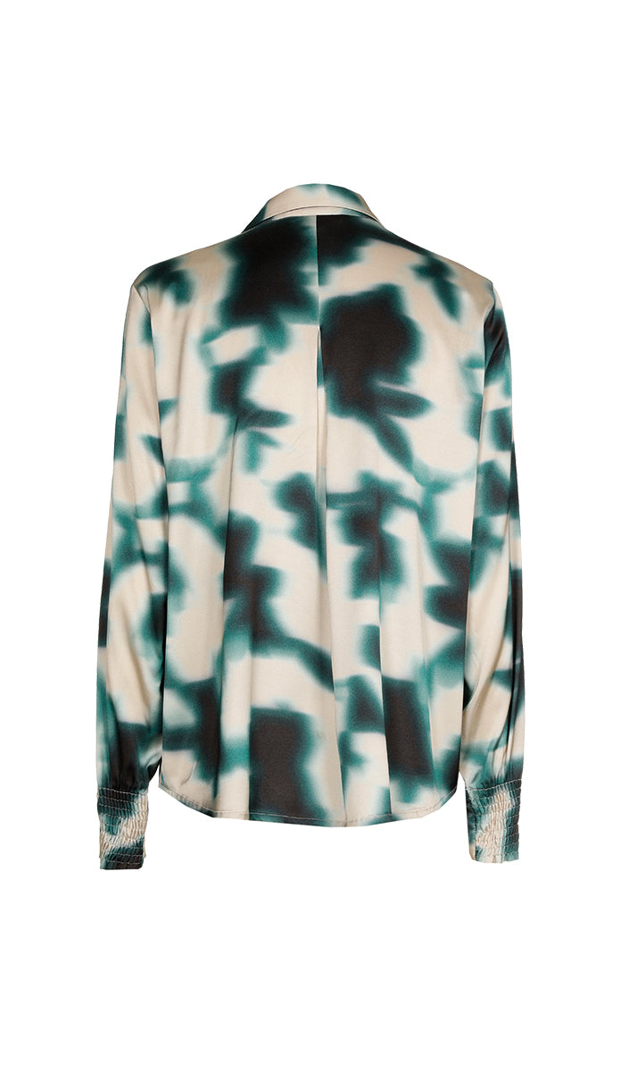 Blouses lange mouw groen Xandres
