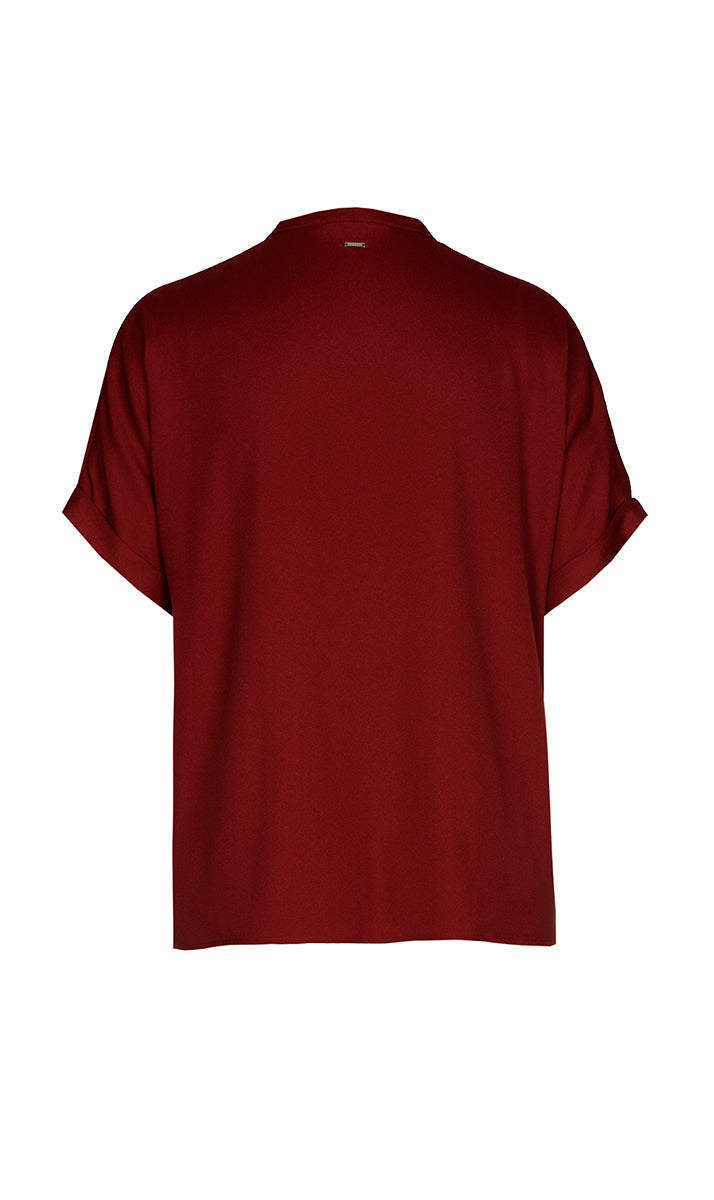 Blouses korte mouw rood Xandres Gold
