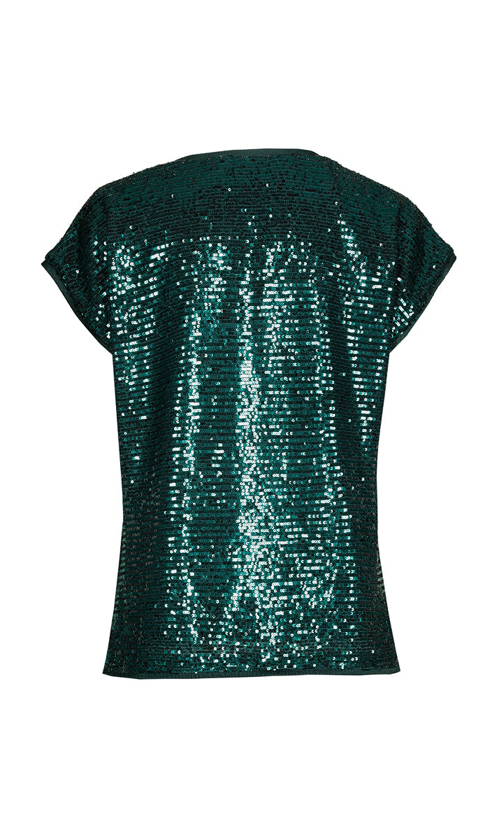 Blouses korte mouw groen Xandres