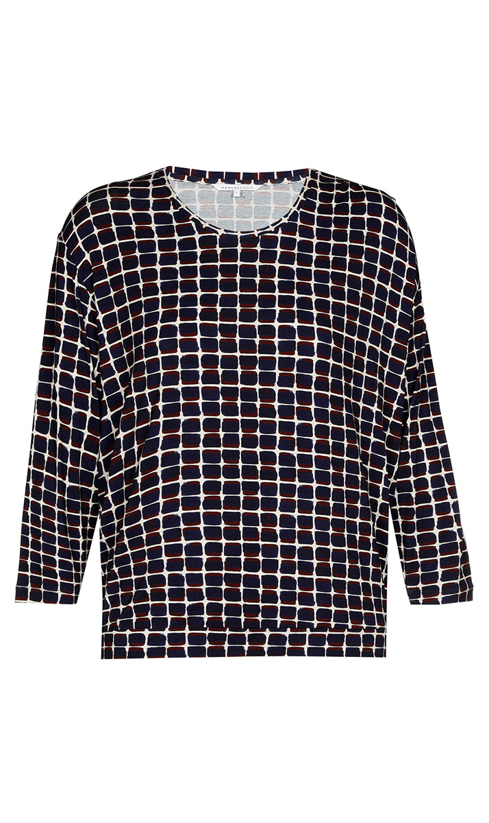 Blouses lange mouw blauw Xandres Gold