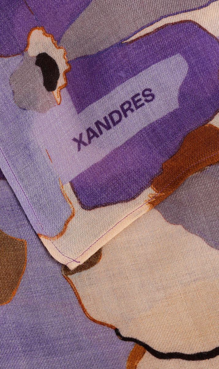 Sjaals paars Xandres