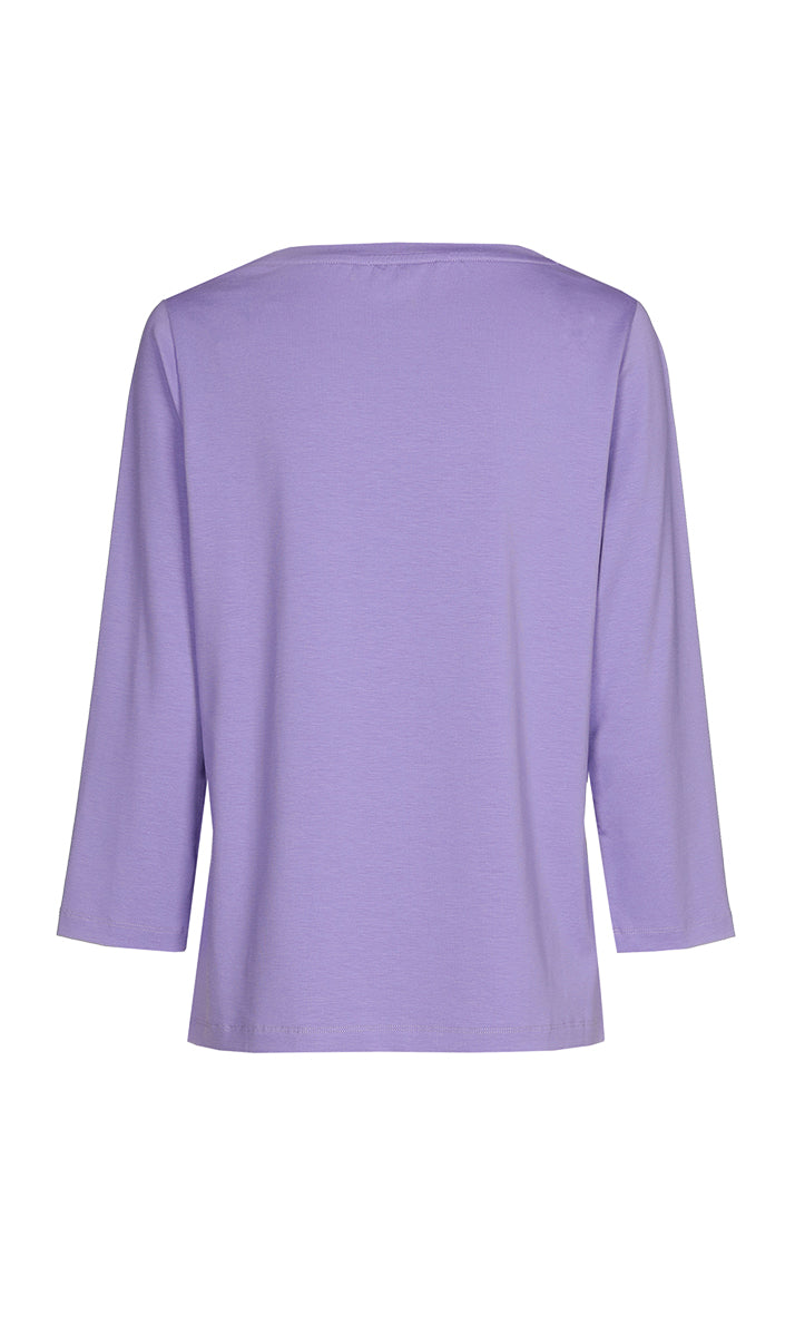 T-shirts lange mouw paars Xandres