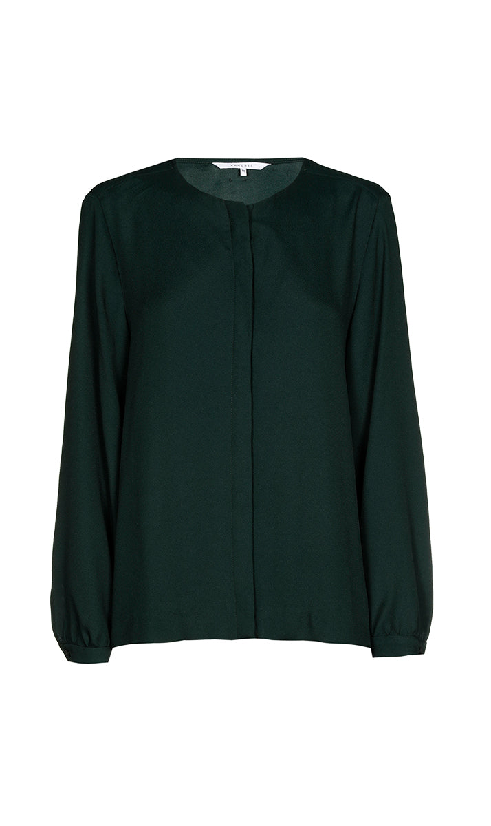 Blouses lange mouw groen Xandres