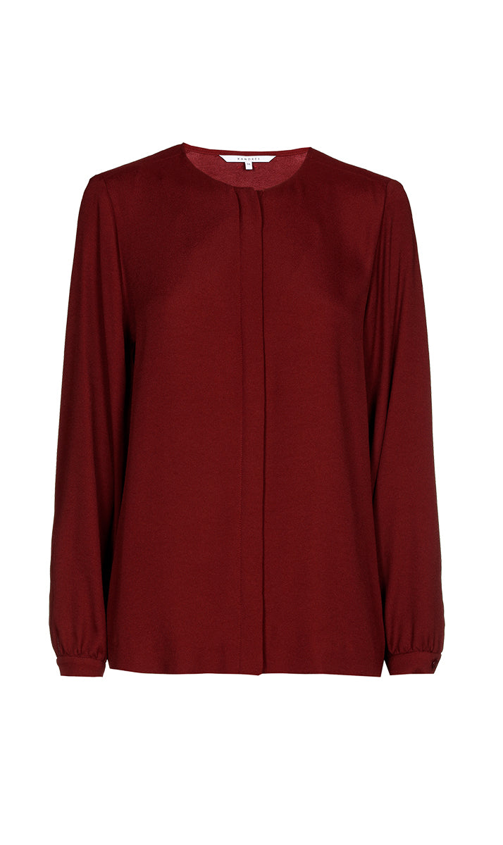 Blouses lange mouw rood Xandres