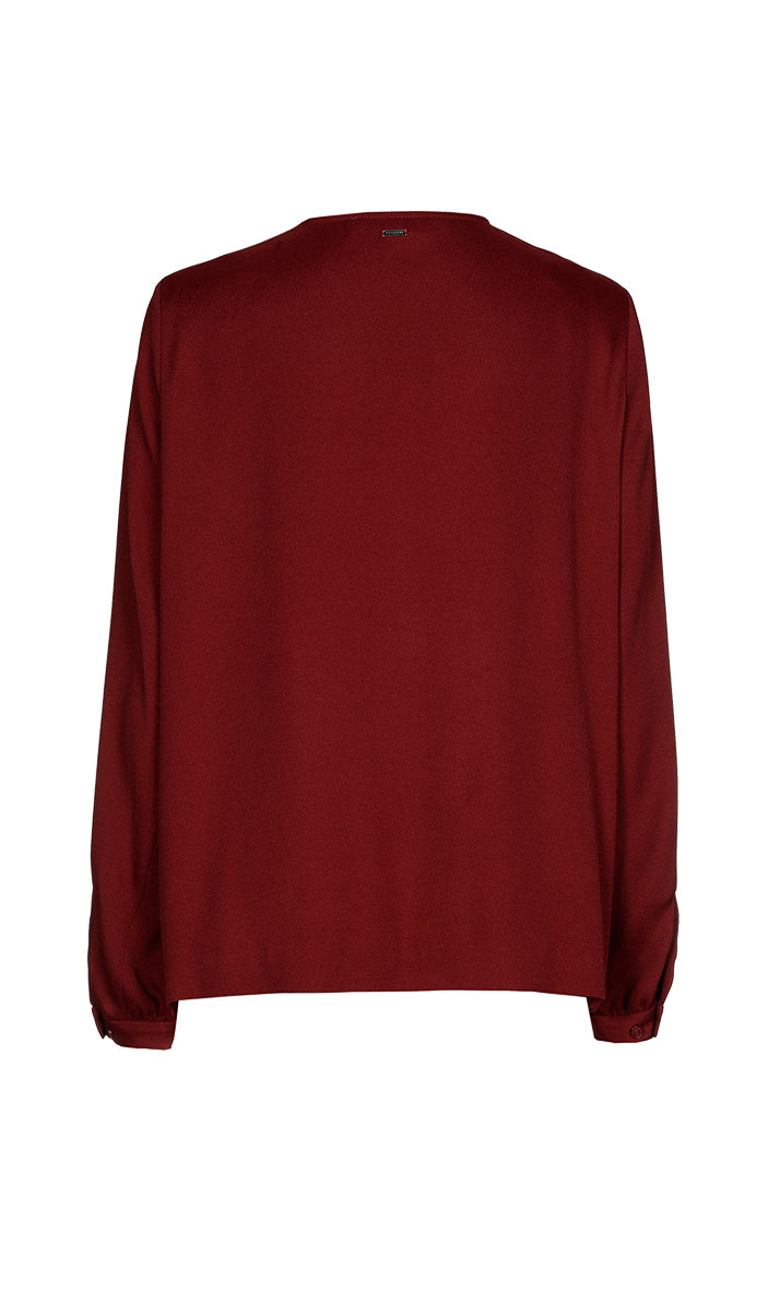 Blouses lange mouw rood Xandres