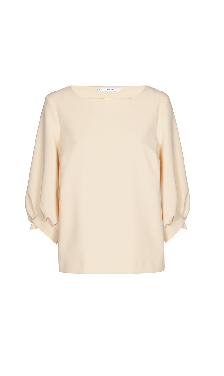 Blouses lange mouw beige Xandres