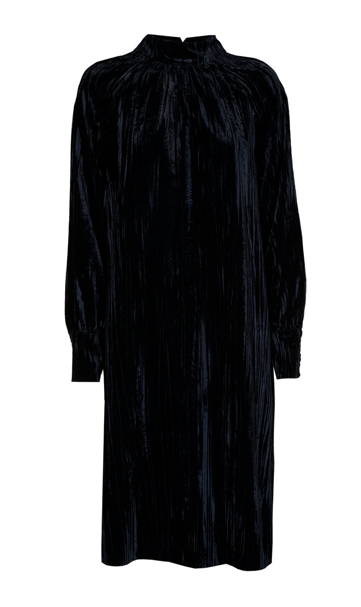 Jurken lange mouw blauw Xandres