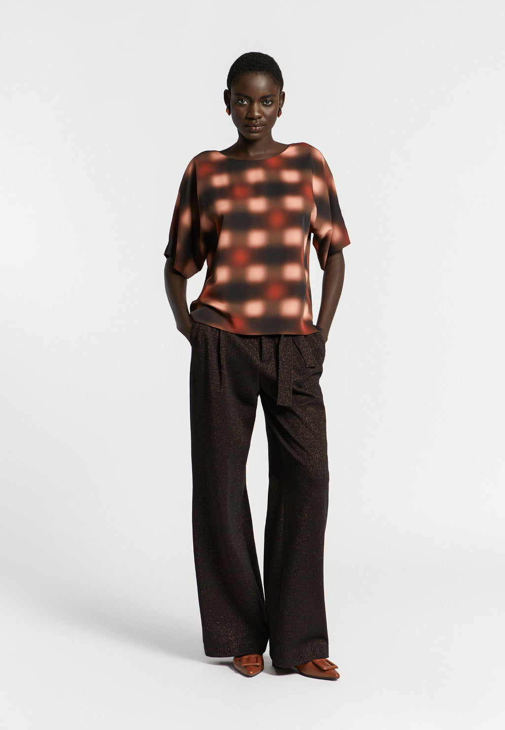 Blouses korte mouw multicolor Xandres