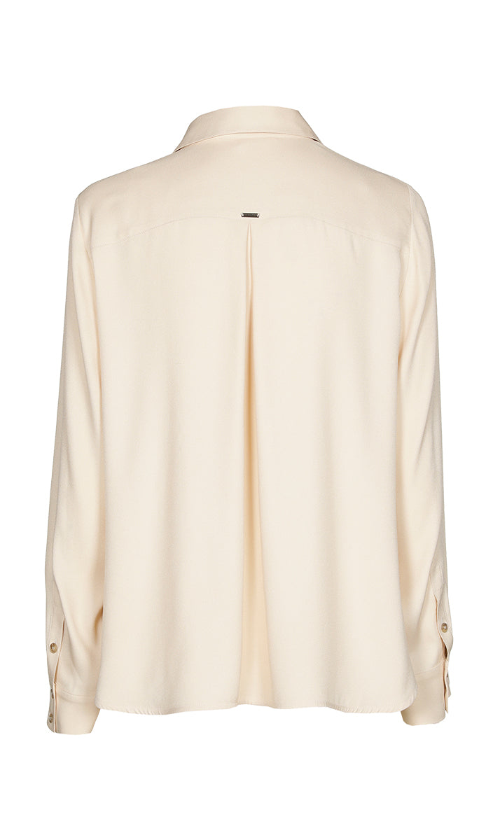 Blouses lange mouw beige Xandres