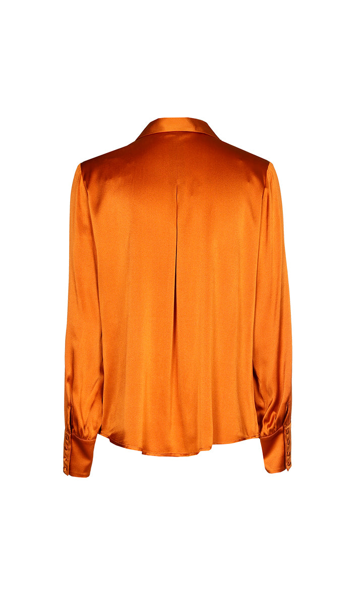 Blouses lange mouw oranje Xandres