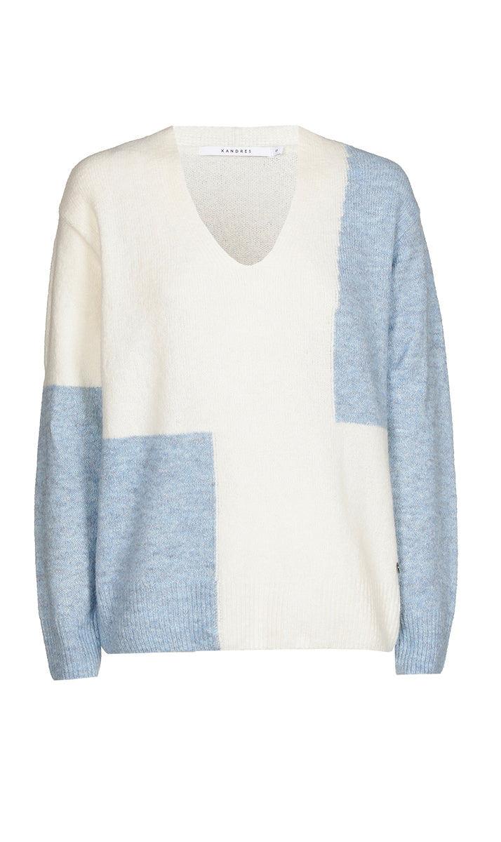Pulls blauw Xandres