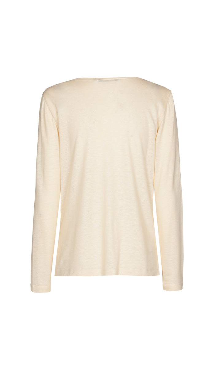 T-shirts lange mouw beige Xandres